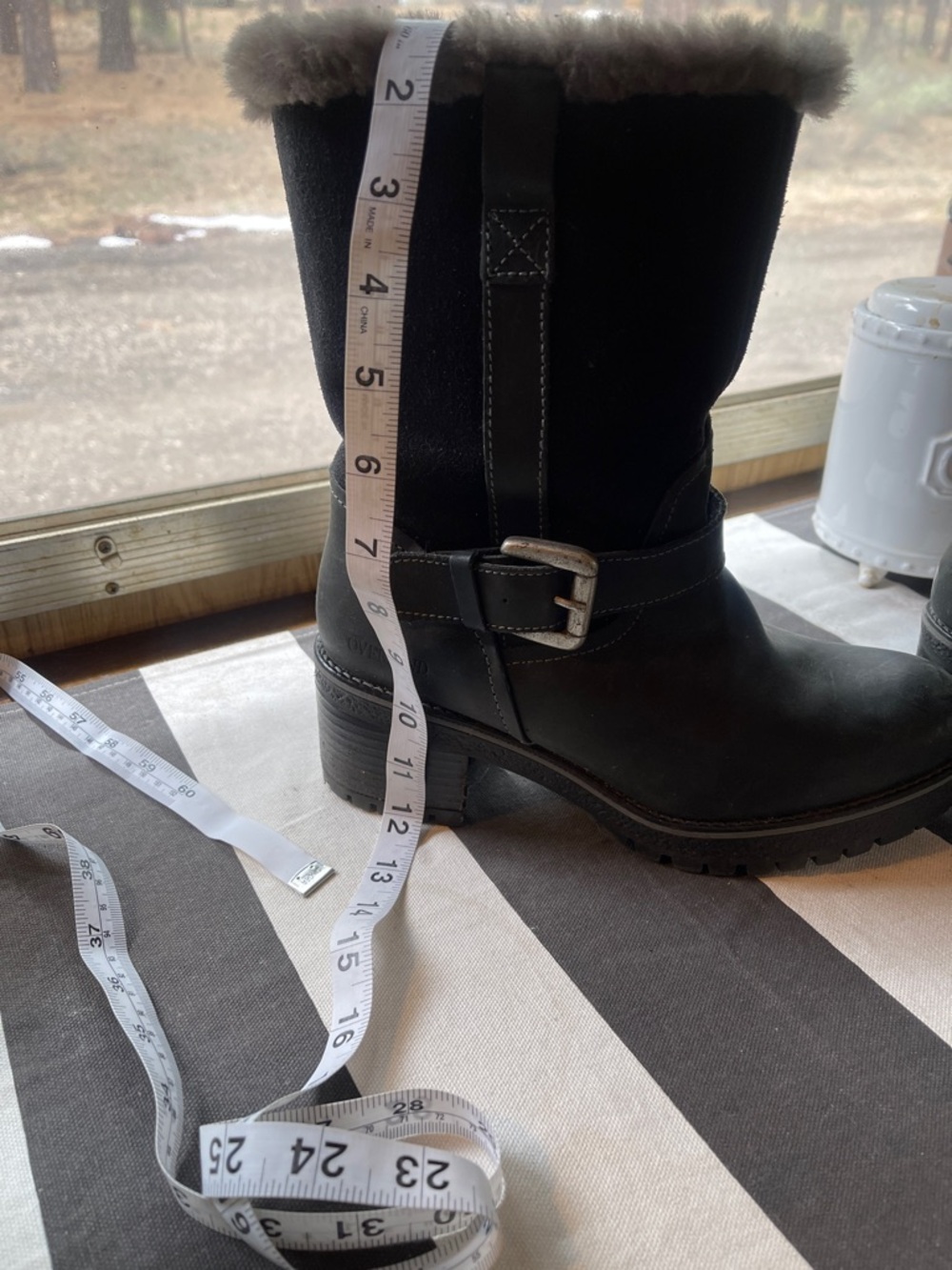 Overland black moto boots. - Picture 9 of 10
